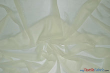Load image into Gallery viewer, Two Tone Chiffon Fabric | Iridescent Chiffon Fabric | 60&quot; Wide | Clean Edge | Multiple Colors | Wholesale Bolt | Fabric mytextilefabric Bolts Dark Ivory (True Ivory) 
