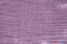 Load image into Gallery viewer, Soft and Smooth Mirror Organza Fabric | 60&quot; Wide | Continuous Yards | Multiple Colors | Fabric mytextilefabric Yards Dark Lilac 
