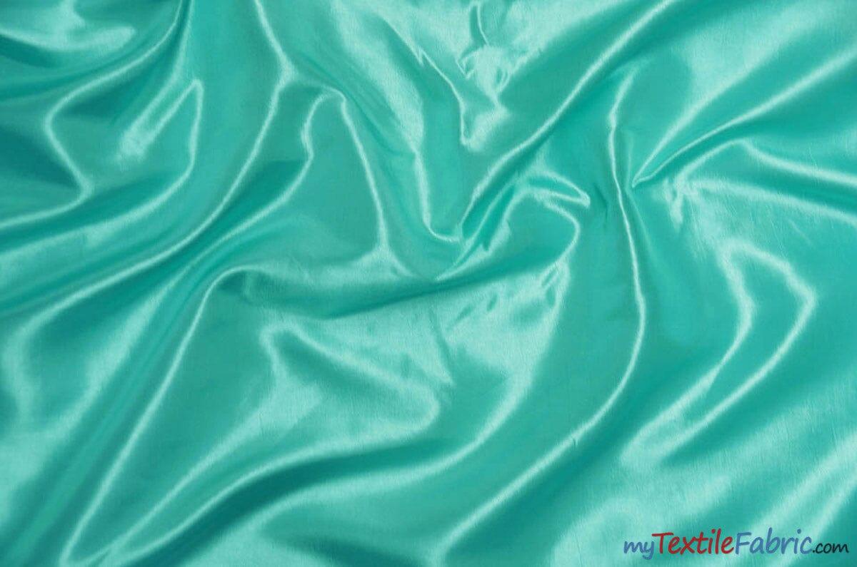 Taffeta Fabric | Two Tone Taffeta Fabric | Non Stretch Taffeta | 60" Wide | Multiple Solid Colors | Continuous Yards | Fabric mytextilefabric Yards Dark Mint