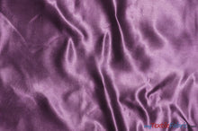 Load image into Gallery viewer, Bridal Satin Fabric | Shiny Bridal Satin | 60&quot; Wide | Sample Swatch | Fabric mytextilefabric Sample Swatches Dark Plum 
