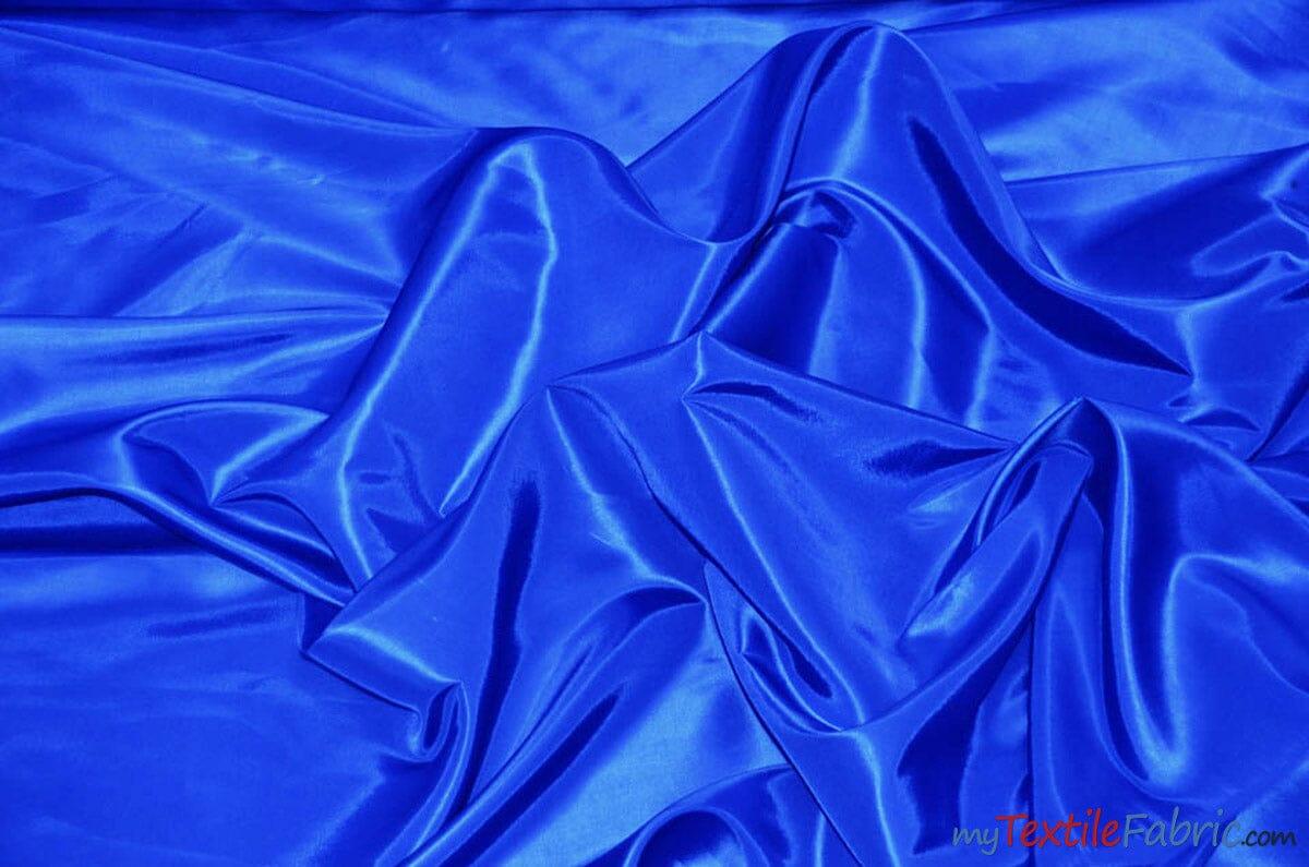 Taffeta Fabric | Two Tone Taffeta Fabric | Non Stretch Taffeta | 60" Wide | Multiple Solid Colors | Continuous Yards | Fabric mytextilefabric Yards Dark Royal Blue