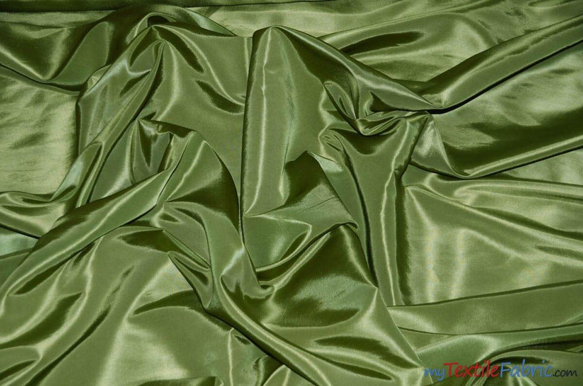 Taffeta Fabric | Two Tone Taffeta Fabric | Non Stretch Taffeta | 60" Wide | Multiple Solid Colors | Continuous Yards | Fabric mytextilefabric Yards Dark Sage