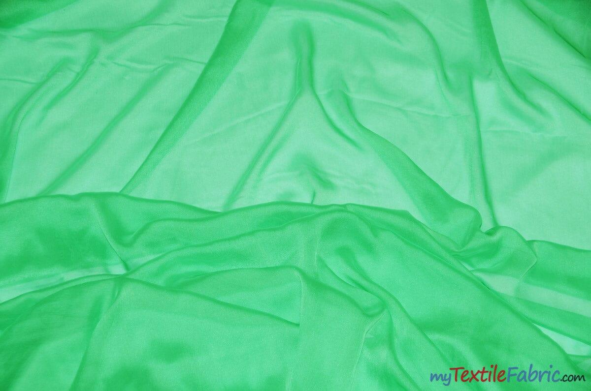 Two Tone Chiffon Fabric | Iridescent Chiffon Fabric | 60" Wide | Clean Edge | Multiple Colors | Continuous Yards | Fabric mytextilefabric Yards Dolce Lime