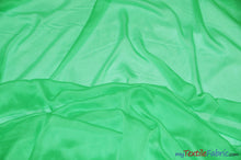 Load image into Gallery viewer, Two Tone Chiffon Fabric | Iridescent Chiffon Fabric | 60&quot; Wide | Clean Edge | Multiple Colors | Continuous Yards | Fabric mytextilefabric Yards Dolce Lime 
