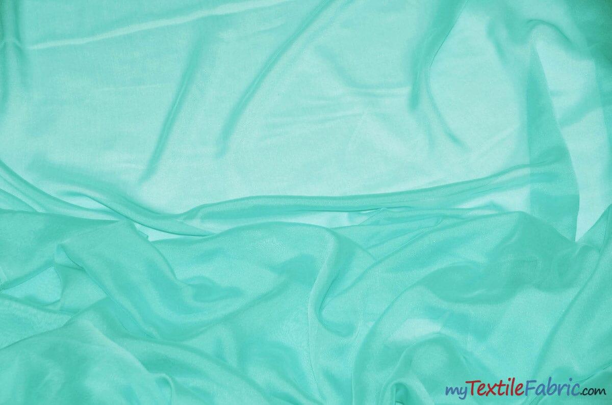 Two Tone Chiffon Fabric | Iridescent Chiffon Fabric | 60" Wide | Clean Edge | Multiple Colors | Continuous Yards | Fabric mytextilefabric Yards Dolce Mint