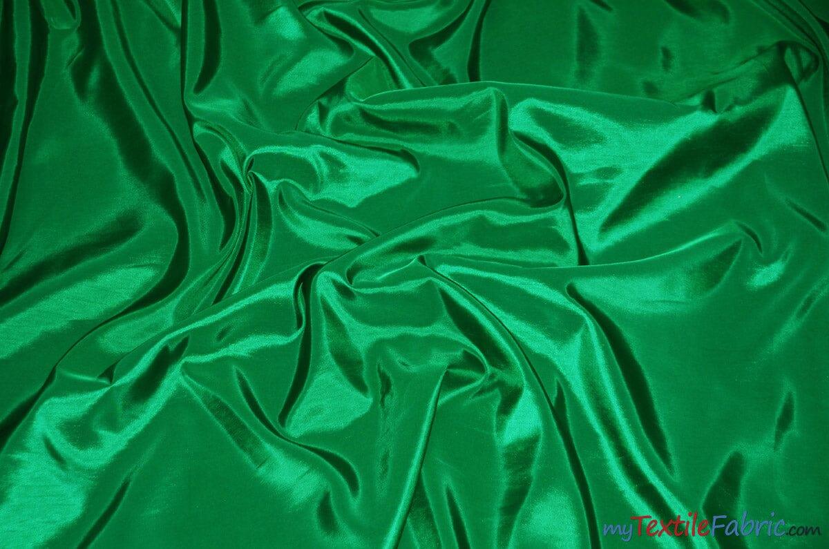 Taffeta Fabric | Two Tone Taffeta Fabric | Non Stretch Taffeta | 60" Wide | Multiple Solid Colors | Continuous Yards | Fabric mytextilefabric Yards Flag Green