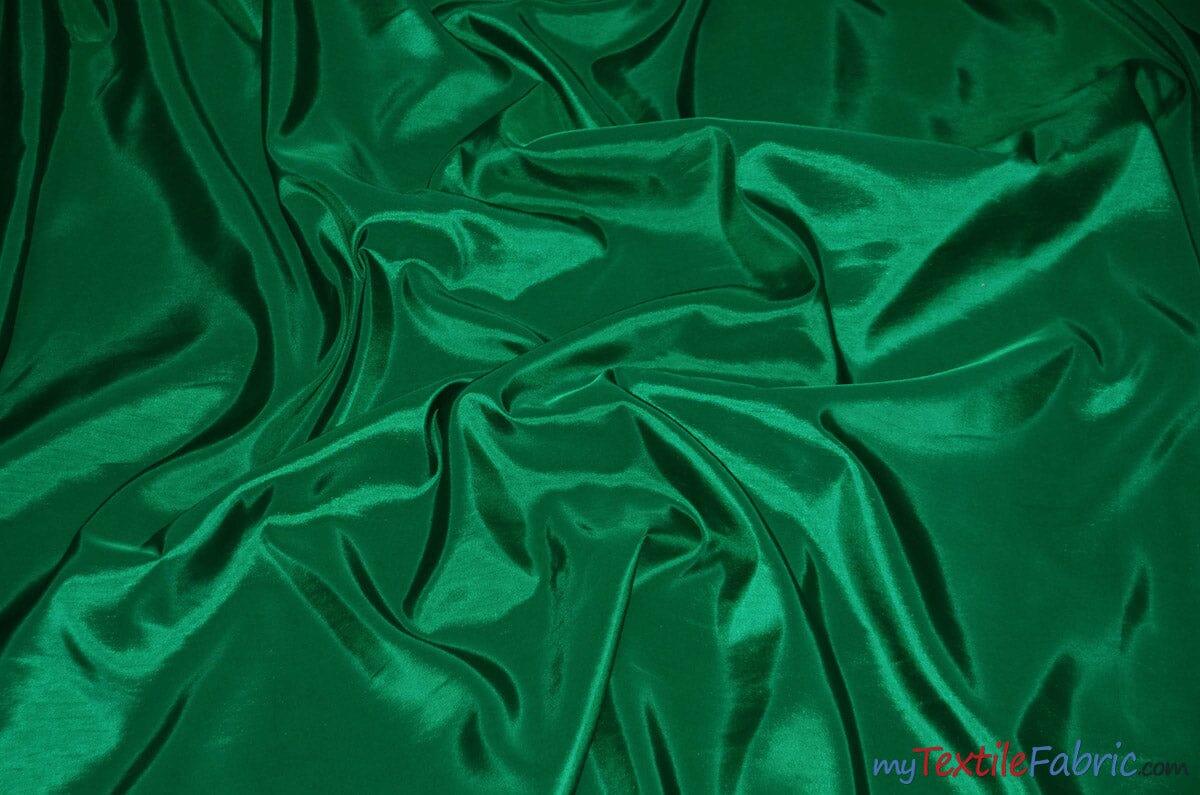 Stretch Taffeta Fabric | 60" Wide | Multiple Solid Colors | Continuous Yards | Costumes, Apparel, Cosplay, Designs | Fabric mytextilefabric Yards Flag Green