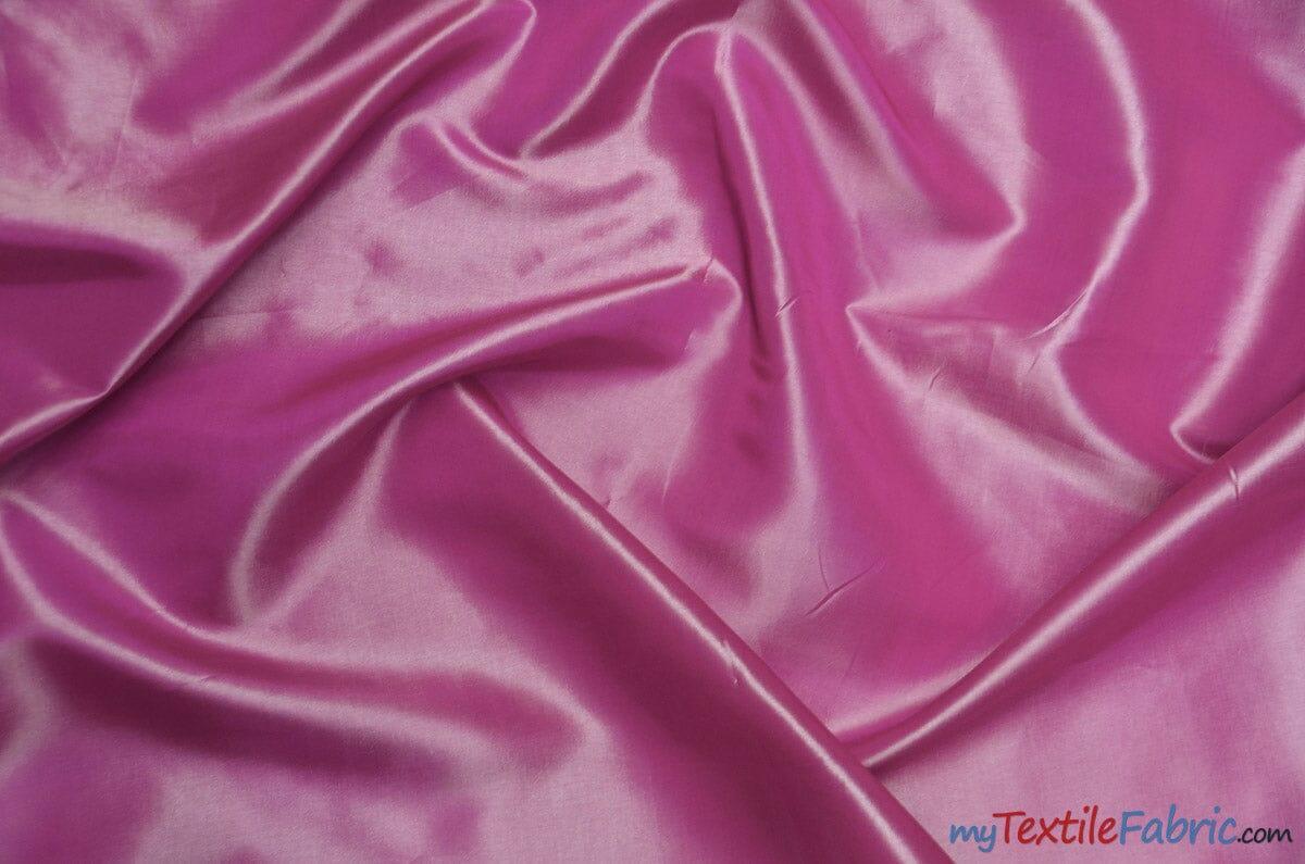 Taffeta Fabric | Two Tone Taffeta Fabric | Non Stretch Taffeta | 60" Wide | Multiple Solid Colors | Continuous Yards | Fabric mytextilefabric Yards Flamingo