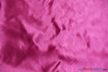 Load image into Gallery viewer, Bridal Satin Fabric | Shiny Bridal Satin | 60&quot; Wide | Multiple Colors | Continuous Yards | Fabric mytextilefabric Yards Fuchsia 
