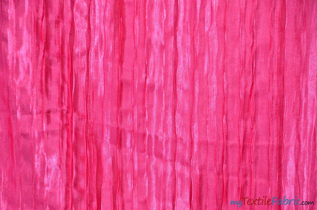 Extra Wide Italian Crush Satin | 108" Wide | Multiple Colors | Fabric mytextilefabric Yards Fuchsia