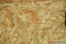 Load image into Gallery viewer, Panne Velvet Fabric | 60&quot; Wide | Crush Panne Velour | Apparel, Costumes, Cosplay, Curtains, Drapery &amp; Home Decor | Fabric mytextilefabric Yards Gold 
