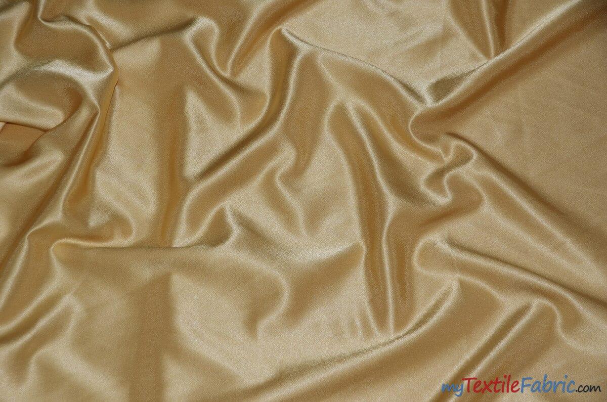 Crepe Back Satin | Korea Quality | 60" Wide | Continuous Yards | Multiple Colors | Fabric mytextilefabric Yards Honey