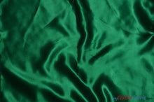 Load image into Gallery viewer, Bridal Satin Fabric | Shiny Bridal Satin | 60&quot; Wide | Multiple Colors | Continuous Yards | Fabric mytextilefabric Yards Hunter Green 
