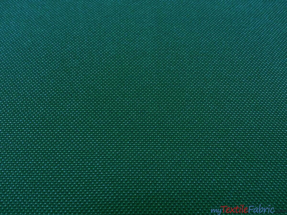 Waterproof Sun Repellent Canvas Fabric | 58" Wide | 100% Polyester | Great for Outdoor Waterproof Pillows, Tents, Covers, Bags, Patio Fabric mytextilefabric Yards Hunter Green