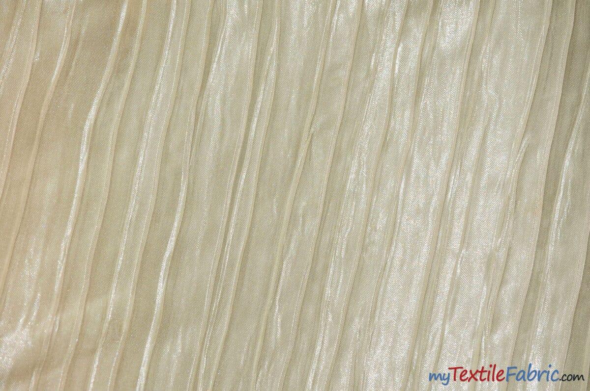 Extra Wide Italian Crush Satin | 108" Wide | Multiple Colors | Fabric mytextilefabric Yards Ivory