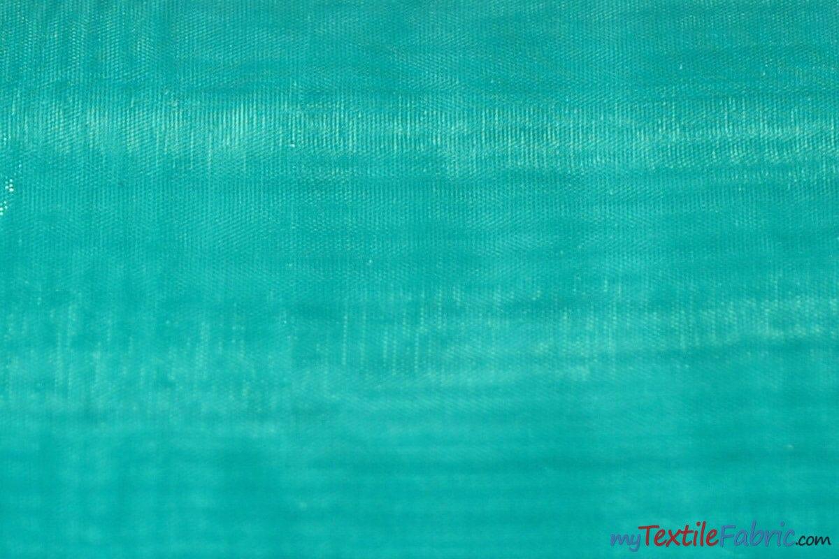 Soft and Smooth Mirror Organza Fabric | 60" Wide | Continuous Yards | Multiple Colors | Fabric mytextilefabric Yards Jade