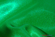 Load image into Gallery viewer, Bridal Satin Fabric | Shiny Bridal Satin | 60&quot; Wide | Sample Swatch | Fabric mytextilefabric Sample Swatches Kelly Green 
