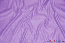 Load image into Gallery viewer, Suede Fabric | Microsuede | 40 Colors | 60&quot; Wide | Faux Suede | Upholstery Weight, Tablecloth, Bags, Pouches, Cosplay, Costume | Wholesale Bolt | Fabric mytextilefabric Bolts Lavender 
