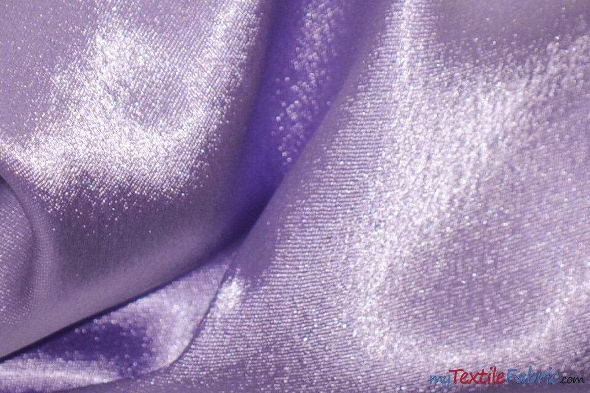 Superior Quality Crepe Back Satin | Japan Quality | 60" Wide | Continuous Yards | Multiple Colors | Fabric mytextilefabric Yards Lavender