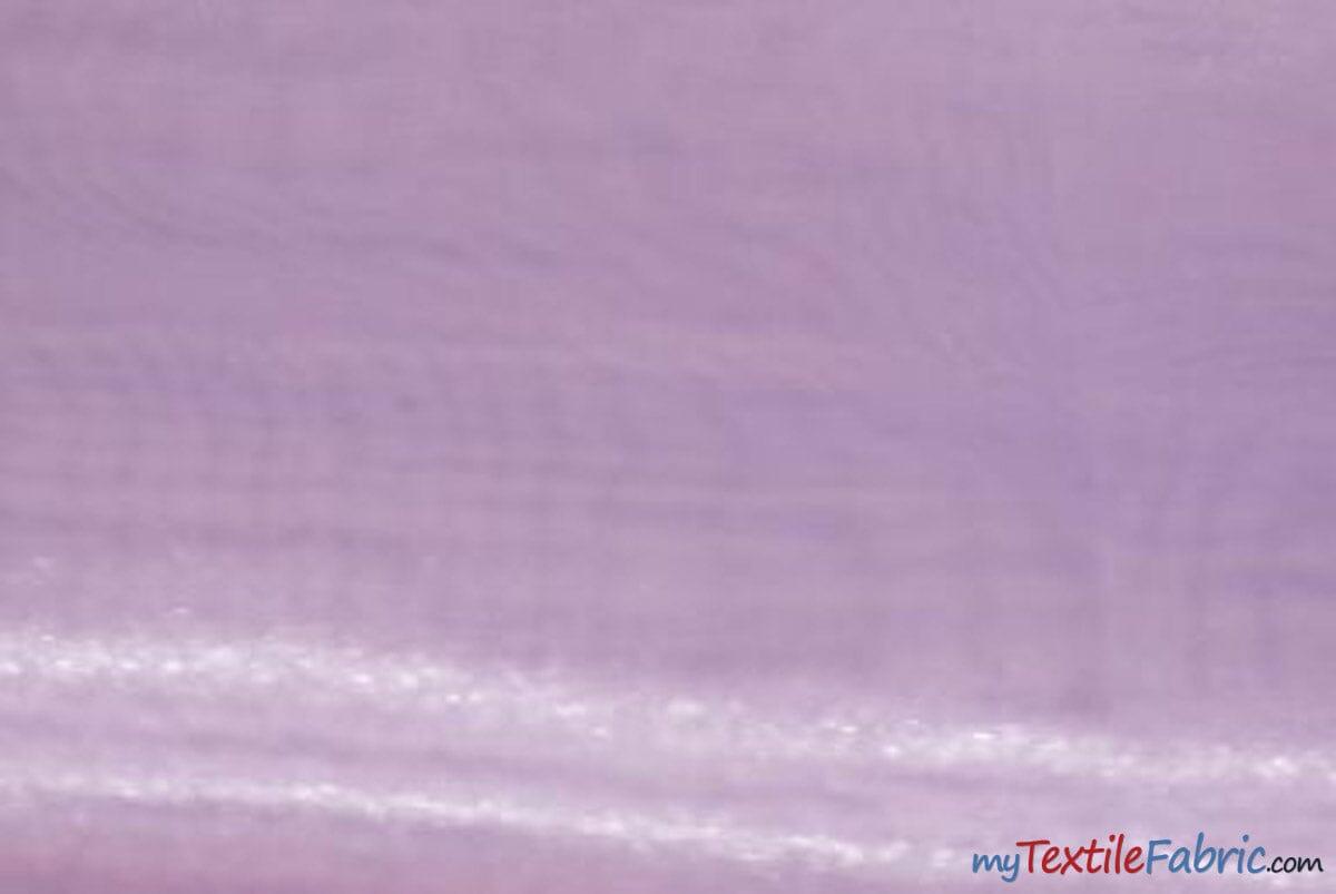 Crystal Organza Fabric | Sparkle Sheer Organza | 60" Wide | Continuous Yards | Multiple Colors | Fabric mytextilefabric Yards Lavender