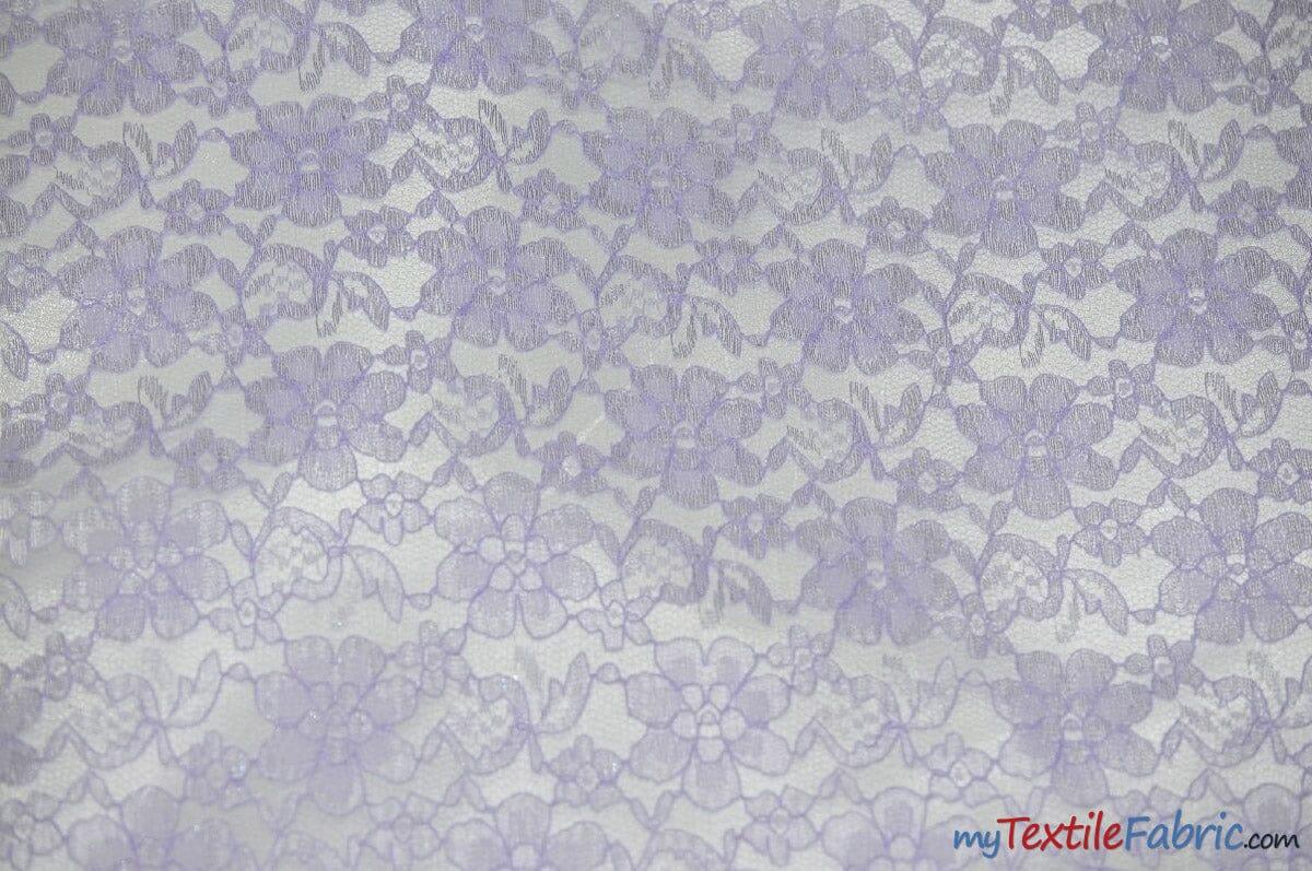 Raschel Lace Fabric | 60" Wide | Vintage Lace Fabric | Bridal Lace, Decoration, Curtain, Tablecloth | Boutique Lace Fabric | Floral Lace Fabric | Fabric mytextilefabric Yards Lavender