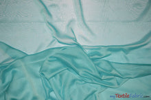 Load image into Gallery viewer, Two Tone Chiffon Fabric | Iridescent Chiffon Fabric | 60&quot; Wide | Clean Edge | Multiple Colors | Wholesale Bolt | Fabric mytextilefabric Bolts Light Aqua 
