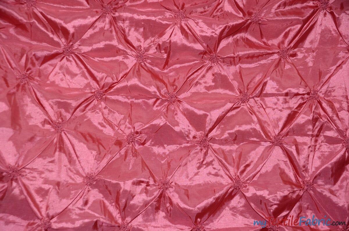 Pinwheel Taffeta Fabric | Button Taffeta Fabric | 48" Wide | Multiple Colors | Fabric mytextilefabric Yards Light Coral
