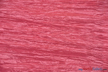 Load image into Gallery viewer, Crease Taffeta Fabric | Crush Taffeta | 52&quot; Wide | Sample Swatch Page | Multiple Colors | Fabric mytextilefabric Sample Swatches Light Coral 
