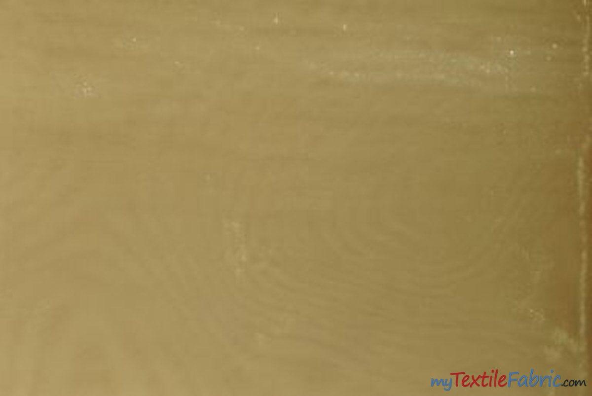 Crystal Organza Fabric | Sparkle Sheer Organza | 60" Wide | Continuous Yards | Multiple Colors | Fabric mytextilefabric Yards Light Gold