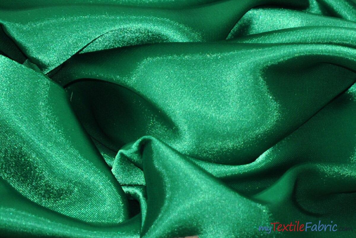 Silky Soft Medium Satin Fabric | Lightweight Event Drapery Satin | 60" Wide | Economic Satin by the Wholesale Bolt | Fabric mytextilefabric Bolts Light Green 0043