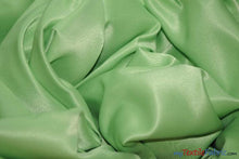 Load image into Gallery viewer, L&#39;Amour Satin Fabric | Polyester Matte Satin | Peau De Soie | 60&quot; Wide | Continuous Yards | Wedding Dress, Tablecloth, Multiple Colors | Fabric mytextilefabric Yards Light Lime 
