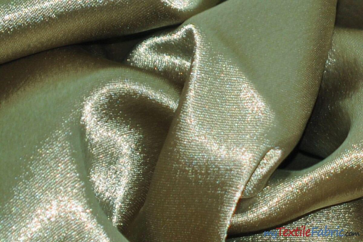 Superior Quality Crepe Back Satin | Japan Quality | 60" Wide | Continuous Yards | Multiple Colors | Fabric mytextilefabric Yards Light Olive