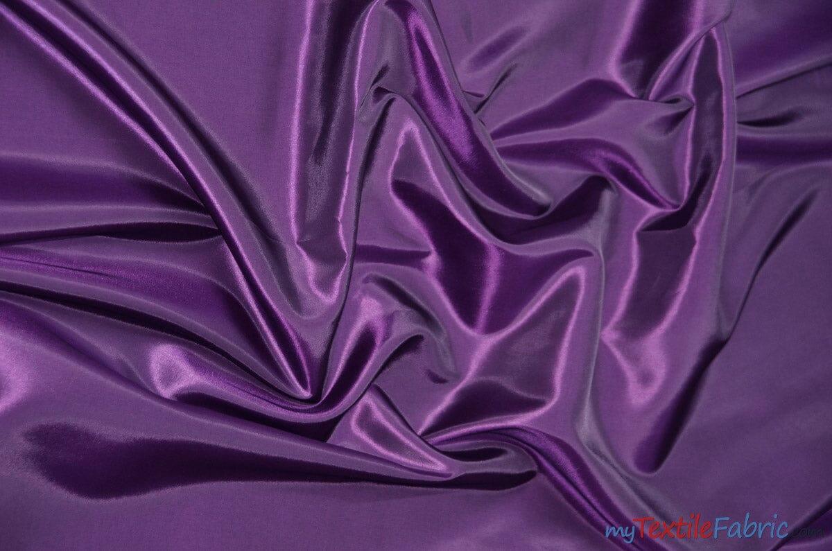 Taffeta Fabric | Two Tone Taffeta Fabric | Non Stretch Taffeta | 60" Wide | Multiple Solid Colors | Continuous Yards | Fabric mytextilefabric Yards Light Plum