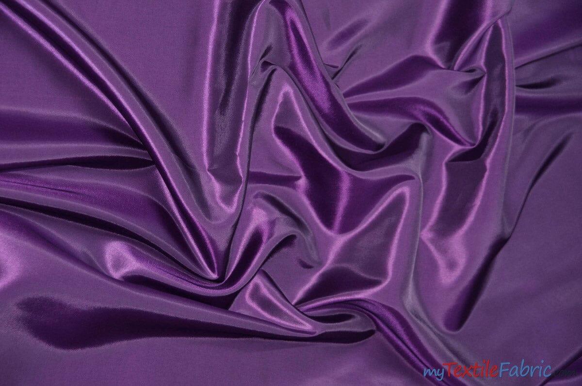 Stretch Taffeta Fabric | 60" Wide | Multiple Solid Colors | Continuous Yards | Costumes, Apparel, Cosplay, Designs | Fabric mytextilefabric Yards Light Plum