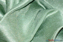 Load image into Gallery viewer, Shantung Satin Fabric | Satin Dupioni Silk Fabric | 60&quot; Wide | Multiple Colors | Wholesale Bolt | Fabric mytextilefabric Bolts Light Sage 
