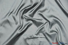 Load image into Gallery viewer, Stretch Taffeta Fabric | 60&quot; Wide | Multiple Solid Colors | Sample Swatch | Costumes, Apparel, Cosplay, Designs | Fabric mytextilefabric Sample Swatches Light Silver 
