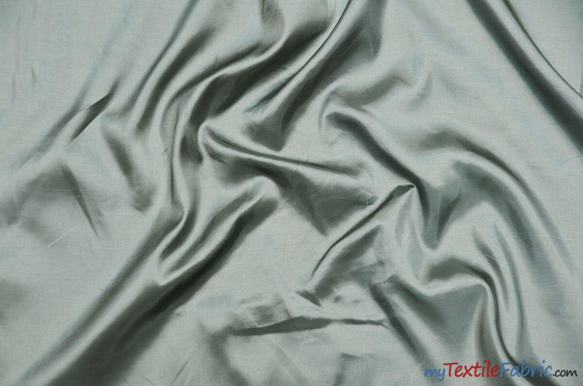 Taffeta Fabric | Two Tone Taffeta Fabric | Non Stretch Taffeta | 60" Wide | Multiple Solid Colors | Continuous Yards | Fabric mytextilefabric Yards Light Silver