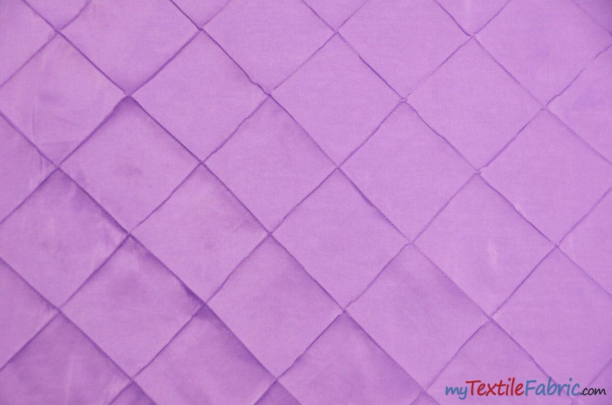 Taffeta Pintuck Fabric | 4"x4" Diamond | Diamond Taffeta Fabric | 58" Wide | Multiple Colors | Continuous Yards | Fabric mytextilefabric Yards Lilac