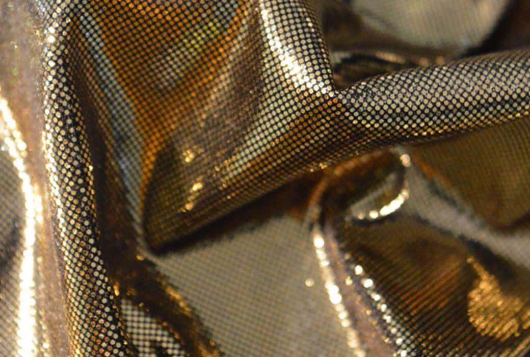 Soft Liquid Lame Stretch Fabric | 40" Cuttable | Costume, Clothing, Crafts, Decor, Scarfs | Multiple Colors | Fabric mytextilefabric 3"x3" Sample Swatch Black Gold