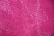 Load image into Gallery viewer, Crystal Organza Fabric | Sparkle Sheer Organza | 60&quot; Wide | Continuous Yards | Multiple Colors | Fabric mytextilefabric Yards Magenta 
