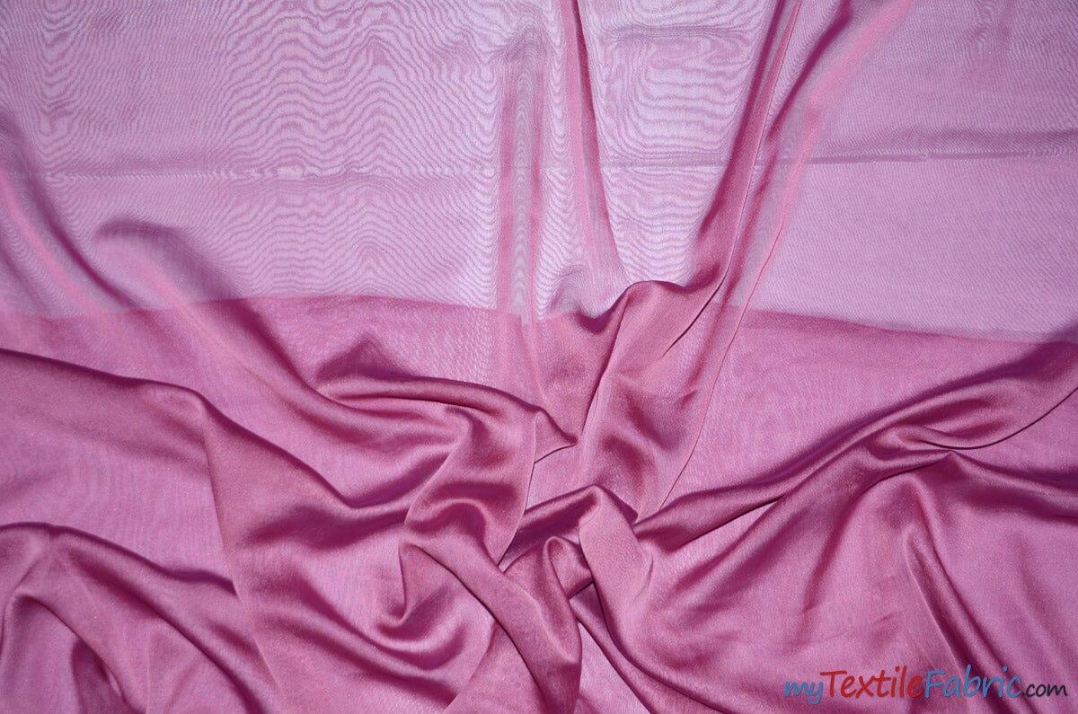 Two Tone Chiffon Fabric | Iridescent Chiffon Fabric | 60" Wide | Clean Edge | Multiple Colors | Continuous Yards | Fabric mytextilefabric Yards Magenta
