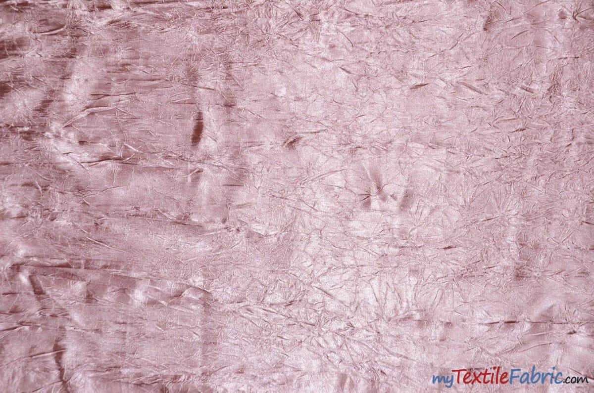 Silky Crush Satin | Crush Charmeuse Bichon Satin | 54" Wide | Continuous Yards | Multiple Colors | Fabric mytextilefabric Yards Mauve