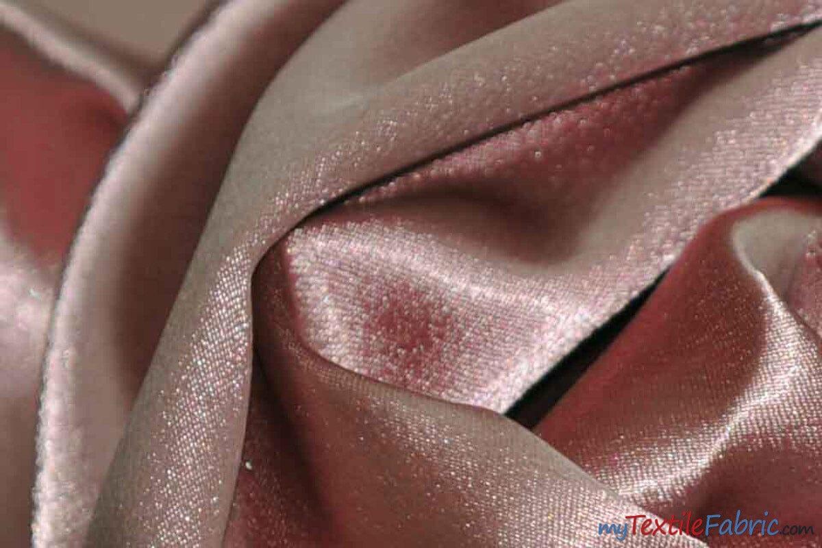 Superior Quality Crepe Back Satin | Japan Quality | 60" Wide | Continuous Yards | Multiple Colors | Fabric mytextilefabric Yards Mauve