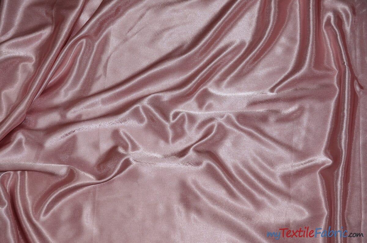 Crepe Back Satin | Korea Quality | 60" Wide | Continuous Yards | Multiple Colors | Fabric mytextilefabric Yards Mauve