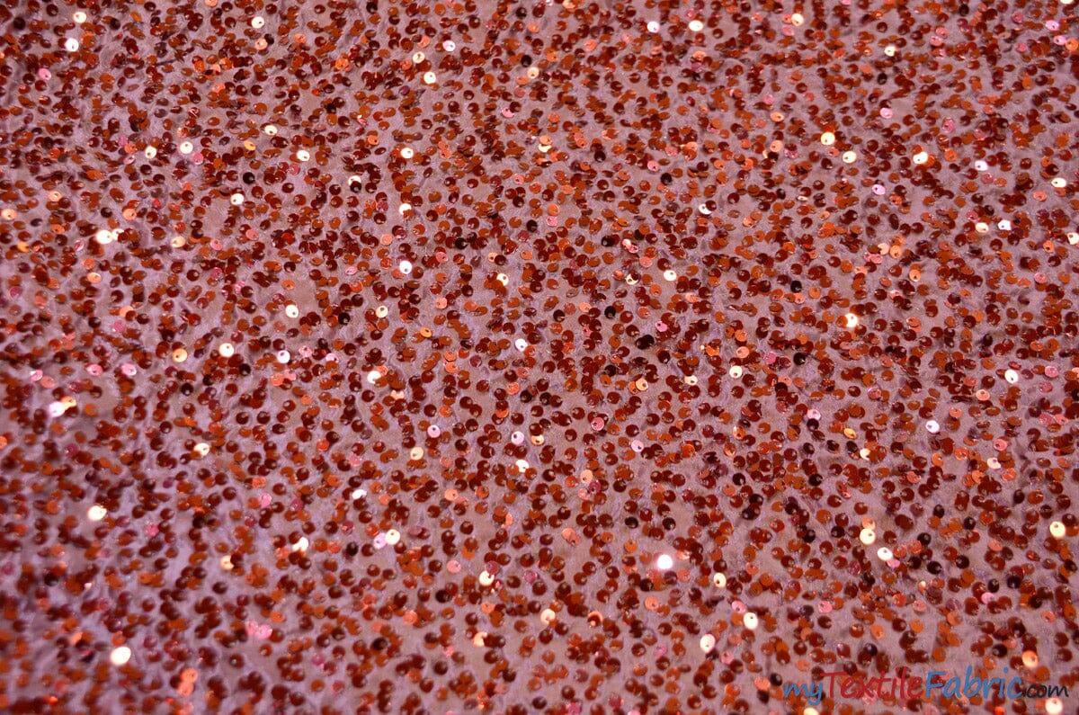 Sequins Taffeta Fabric by the Yard | Glitz Sequins Taffeta Fabric | Raindrop Sequins | 54" Wide | Tablecloths, Runners, Dresses, Apparel | Fabric mytextilefabric Yards Mauve