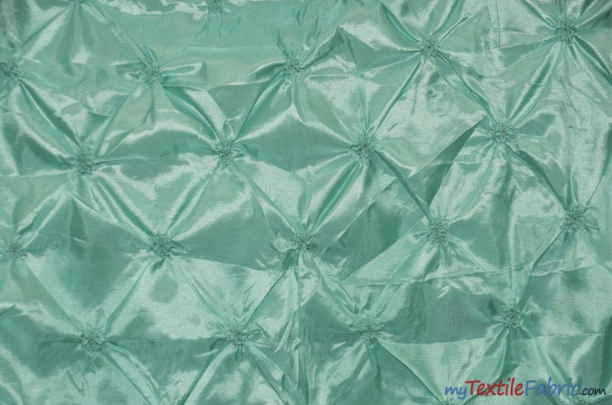 Pinwheel Taffeta Fabric | Button Taffeta Fabric | 48" Wide | Multiple Colors | Fabric mytextilefabric Yards Mint
