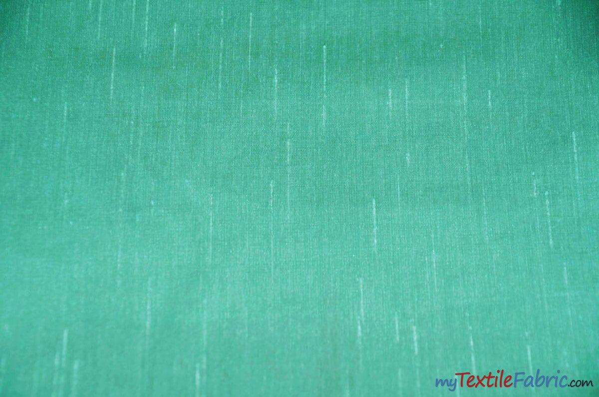 IFR Extra Wide Dupioni Silk | 100% Polyester Faux Dupioni Fabric | 120" Wide | Multiple Colors | Fabric mytextilefabric Yards Mint