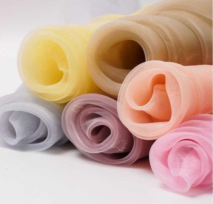 Soft and Smooth Mirror Organza Fabric | 60" Wide | Continuous Yards | Multiple Colors | Fabric mytextilefabric