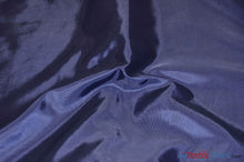 Load image into Gallery viewer, Polyester Silky Habotai Lining | 58&quot; Wide | Super Soft and Silky Poly Habotai Fabric | Continuous Yards | Multiple Colors | Digital Printing, Apparel Lining, Drapery and Decor | Fabric mytextilefabric Yards Navy Blue 
