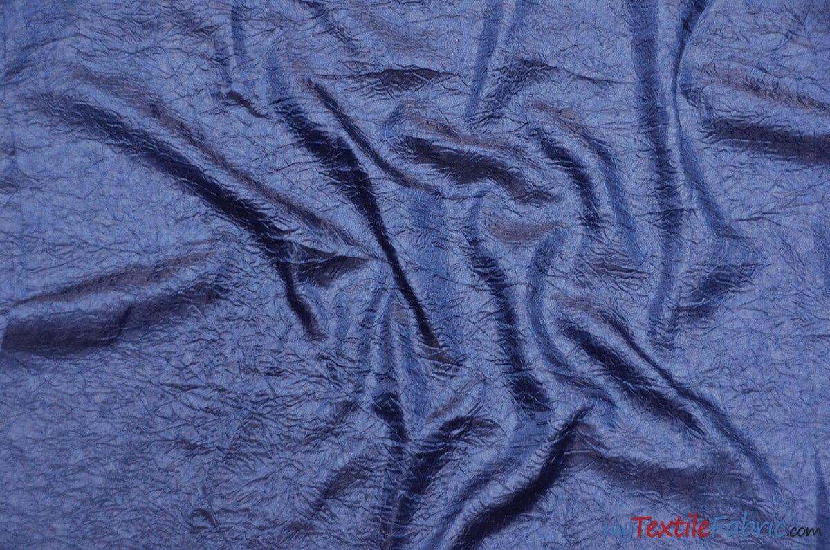 IFR Dull Crush Satin for Drapery | Extra Wide Tergalet Fabric | 108" Wide | Multiple Colors | Fabric mytextilefabric Yards Navy